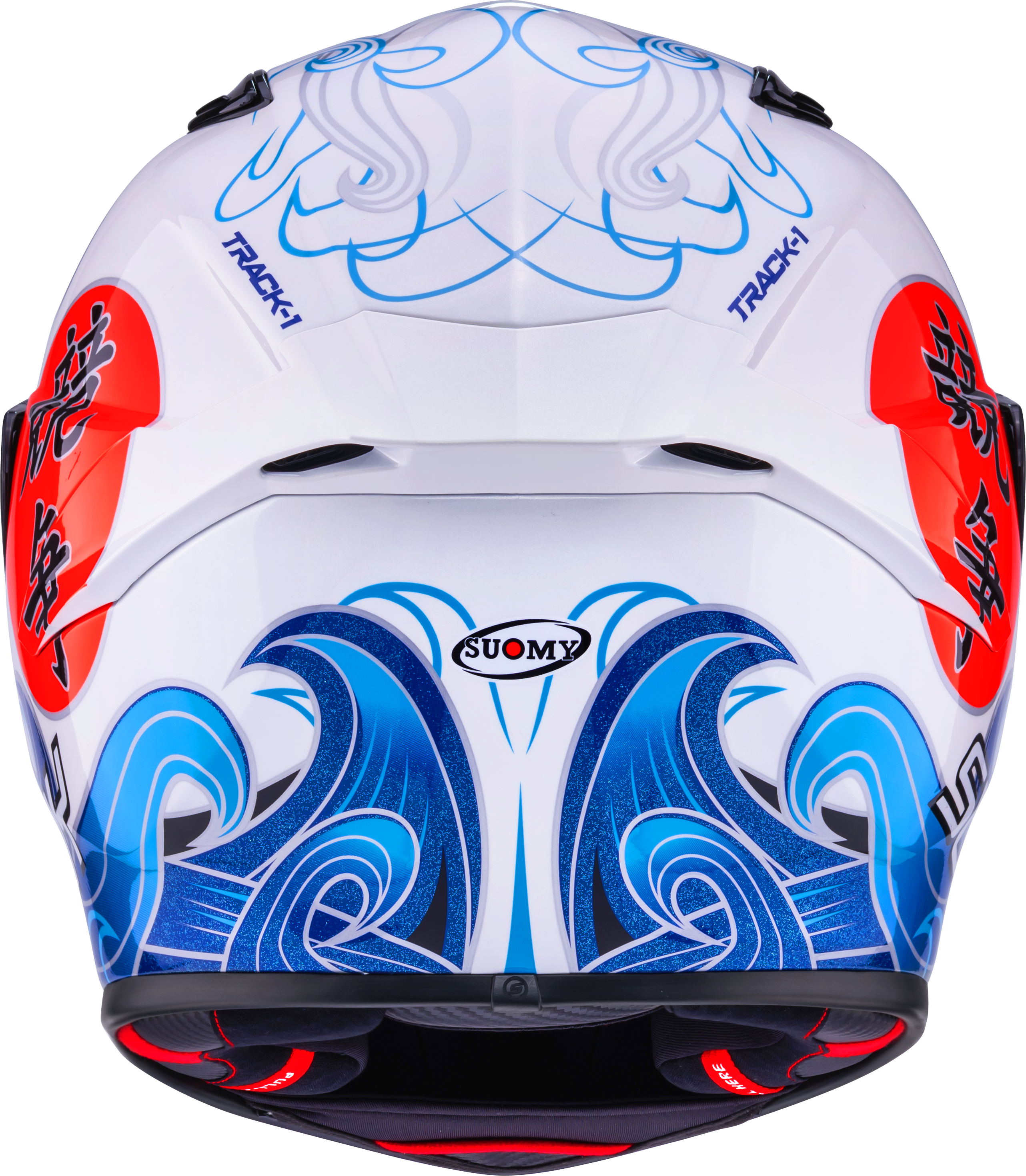 Capacete Suomy Track-1 Waves Branco K6T10025 