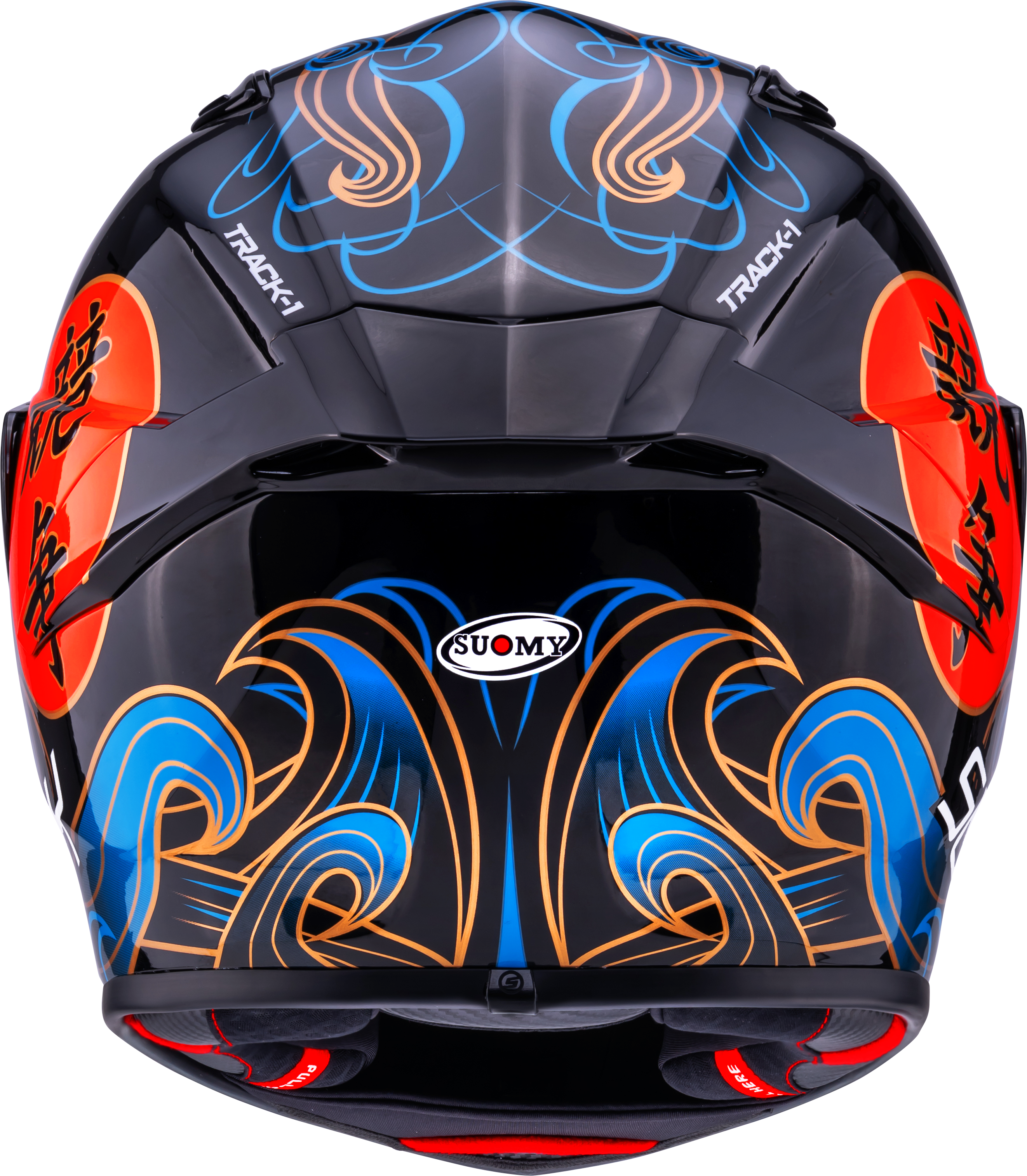 Capacete Suomy Track-1 Waves Preto K6T10026 