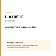 Akrapovic Zwischenrohr Aprilia RSV4 / TUONO V4 1100 (21-26) L-A10E12 — Platzhalter, kein Herstellerfoto verfügbar