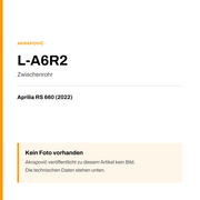 Akrapovic Zwischenrohr Aprilia RS 660 (22-22) L-A6R2 — Platzhalter, kein Herstellerfoto verfügbar