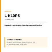 Akrapovic Zwischenrohr L-K10R5 — Platzhalter, kein Herstellerfoto verfügbar