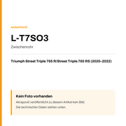 Akrapovic Zwischenrohr Triumph Street Triple 765 R / Street Triple 765 RS (20-22) L-T7SO3 — Platzhalter, kein Herstellerfoto verfügbar