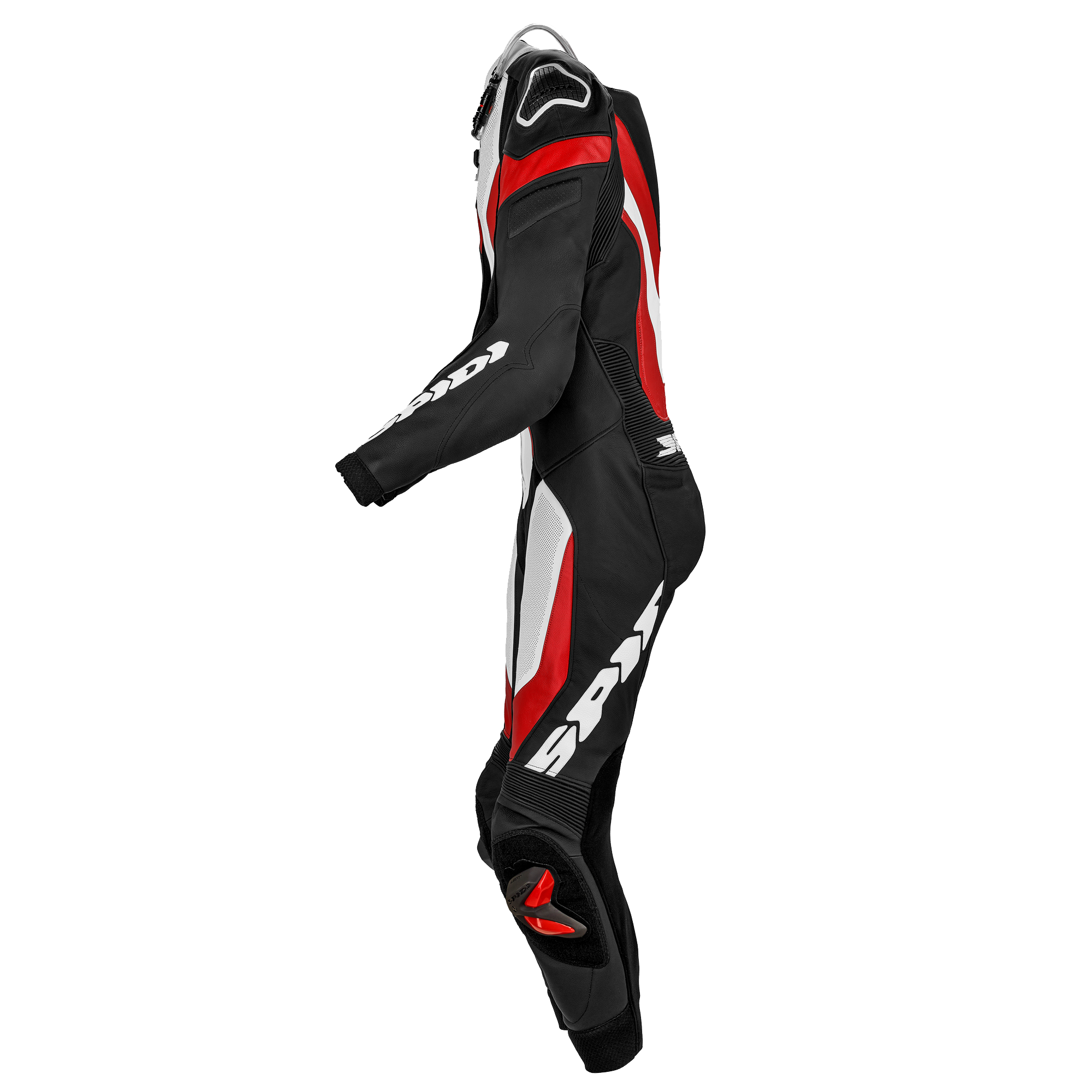 Spidi Laser Pro Fato integral Macacão de couro – Fato de competição perfurado | Homem | Vermelho | Y154014 