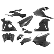 Conjunto completo de carenagens 200 Plain Carbon Fullsix Ducati Panigale V4/S (25-26) 