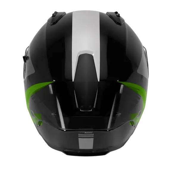 Nolan N60-6 Sport Capacete Contrasto Preto / Verde Fluorescente / Acabamento Brilhante 358 