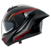 Nolan N60-6 Sport Capacete Lesmo Preto / Vermelho / Antracite / Acabamento em Superfícies Metálicas Douradas 353 