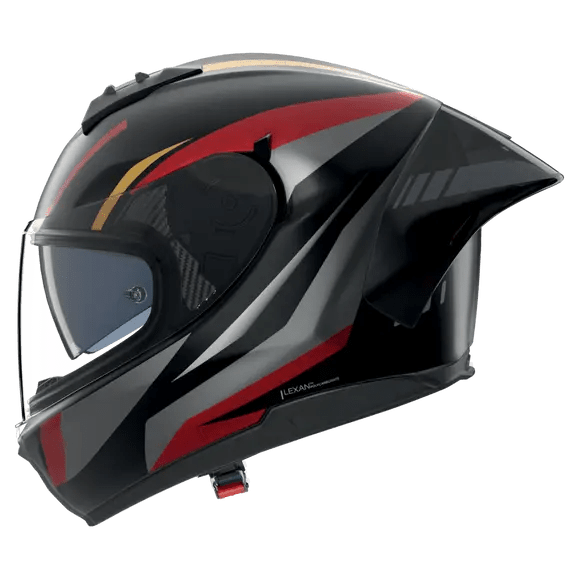 Nolan N60-6 Sport Capacete Lesmo Preto / Vermelho / Antracite / Acabamento em Superfícies Metálicas Douradas 353 