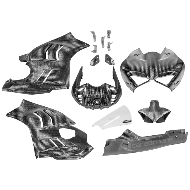 Conjunto completo de carenagens SBK 400g AP Carbon Line Ducati Panigale V4/S/R (22-24) 