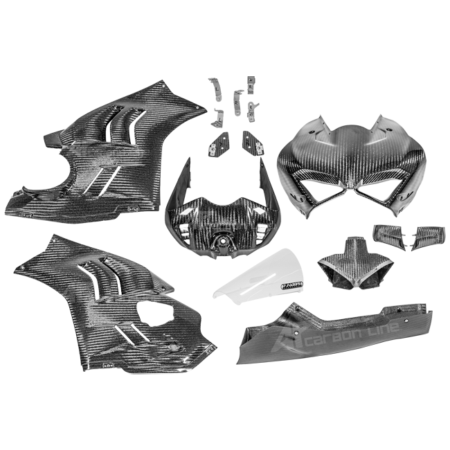 Conjunto completo de carenagens SBK 400g AP Carbon Line Ducati Panigale V4/S/R (22-24) 