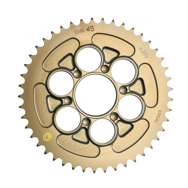 Sitta Roda de Corrente em Alumínio Ducati Panigale V4/S/R (18-24) (206D) – 37-46 Dentes, 520/525 Passo 