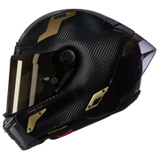 Nolan X-804 RS Capacete Ultra Carbono Brilhante Ouro Aureo 330 
