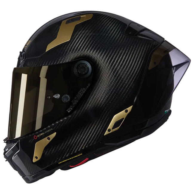 Nolan X-804 RS Capacete Ultra Carbono Brilhante Ouro Aureo 330 