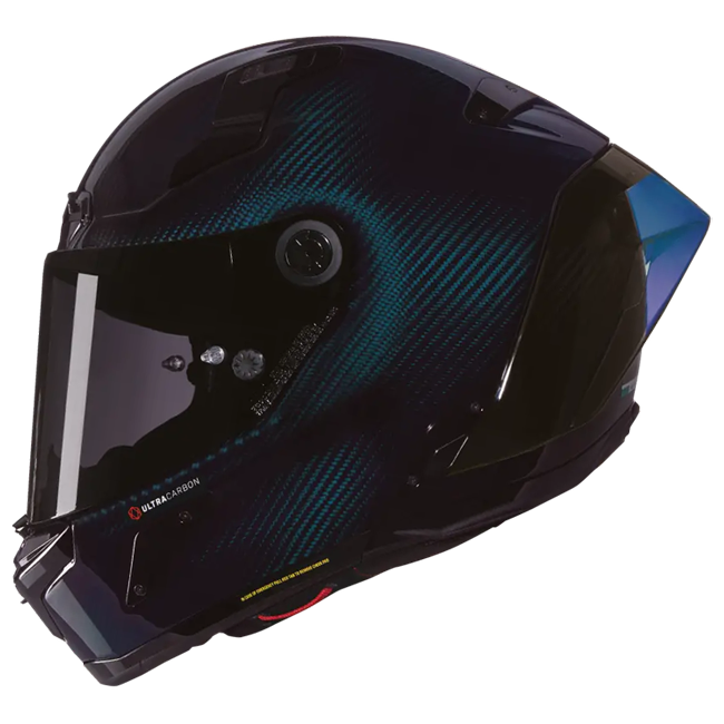 Nolan X-804 RS Capacete Ultra Carbono Brilhante Azul Liquido 328 