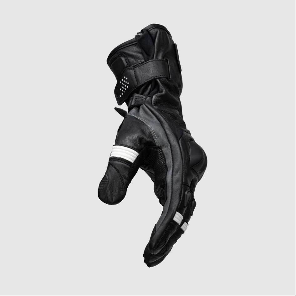 Knox Oulton MK2 Luvas de Desporto em Pele | Homem | Preto/Branco | 1011352160050 