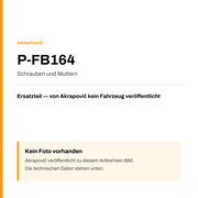 Akrapovic Schrauben und Muttern P-FB164 — Platzhalter, kein Herstellerfoto verfügbar