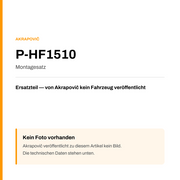 Akrapovic Montagesatz P-HF1510 — Platzhalter, kein Herstellerfoto verfügbar