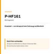 Akrapovic Montagesatz P-HF161 — Platzhalter, kein Herstellerfoto verfügbar