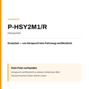 Akrapovic Hitzeschild P-HSY2M1/R — Platzhalter, kein Herstellerfoto verfügbar