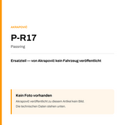 Akrapovic Passring P-R17 — Platzhalter, kein Herstellerfoto verfügbar