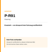 Akrapovic Passring P-R91 — Platzhalter, kein Herstellerfoto verfügbar
