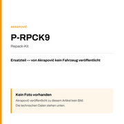 Akrapovic Repack-Kit P-RPCK9 — Platzhalter, kein Herstellerfoto verfügbar