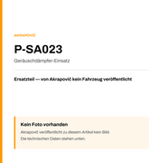 Akrapovic Geräuschdämpfer-Einsatz P-SA023 — Platzhalter, kein Herstellerfoto verfügbar
