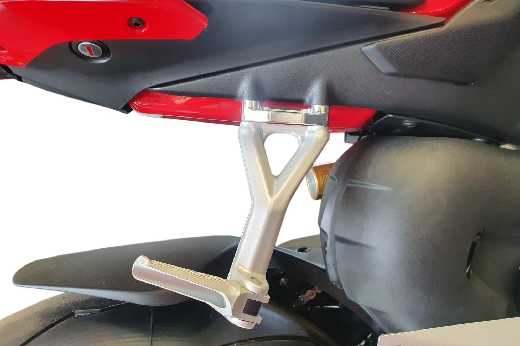 Tampas de apoio para passageiro em alumínio CNC Racing Ducati Panigale V4/S/R (25-26) PET52 