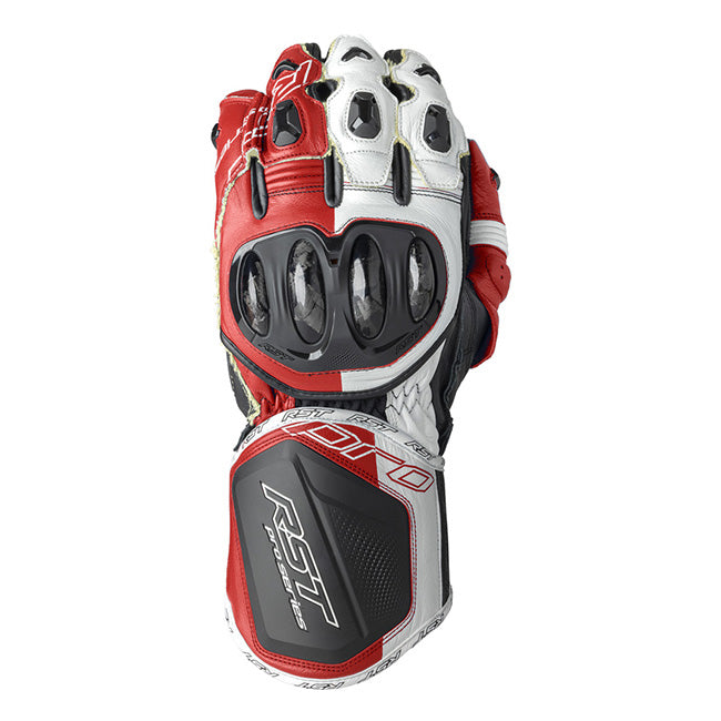 Luvas em pele para motociclo RST Pro Series GP D3O | Homem | Vermelho/Branco | 103715 