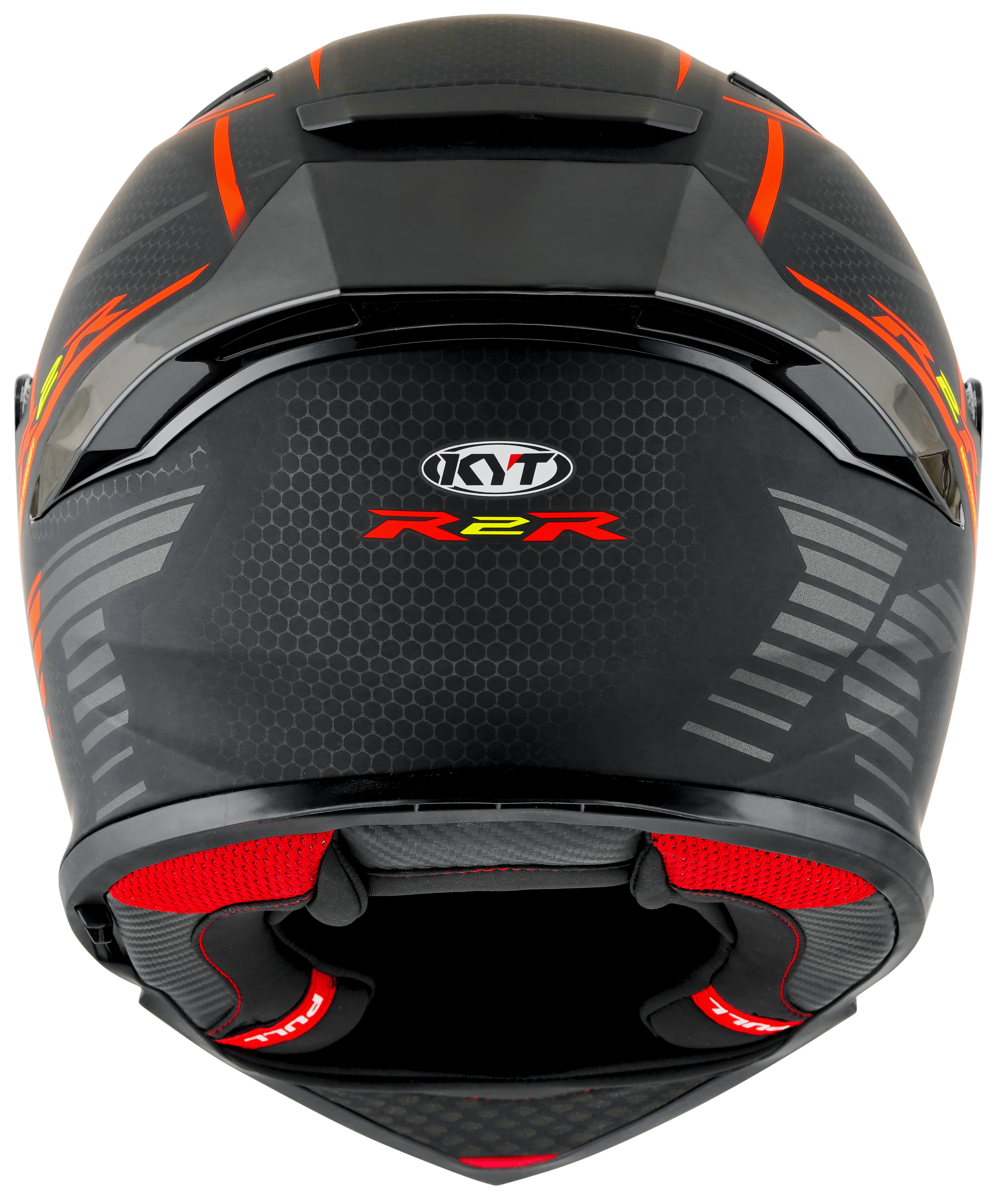 KYT R2R Capacete Concept Matte Preto / Vermelho Y6R20008 