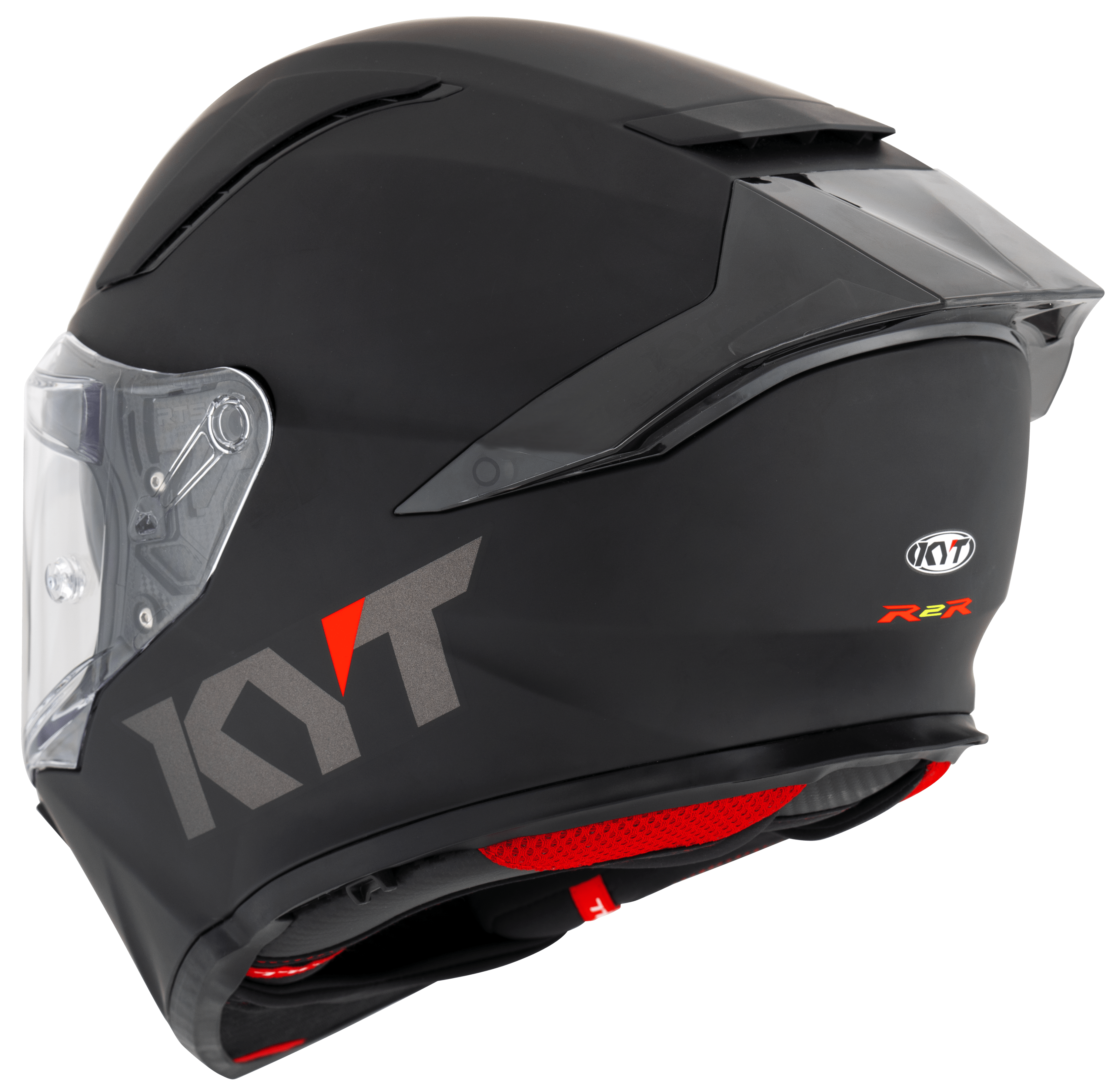 Capacete KYT R2R Plain preto mate Y6R200X6 