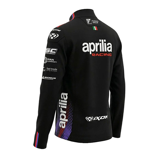 Aprilia Racing Team casaco com fecho Zip em sweat réplica 2026 para homem IXON 
