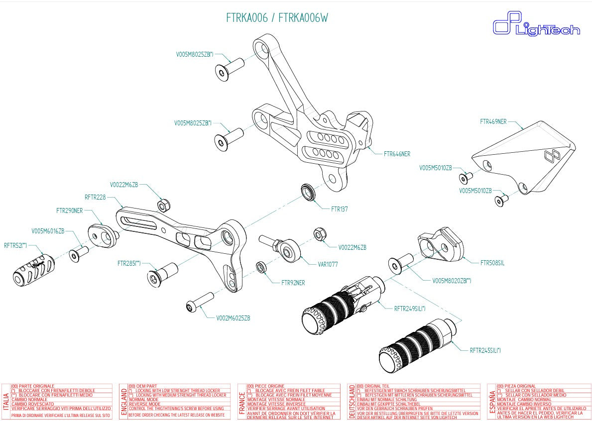 Sistema de escape LighTech Kawasaki ZX-10 R/RR (16-20) FTRKA006/W 