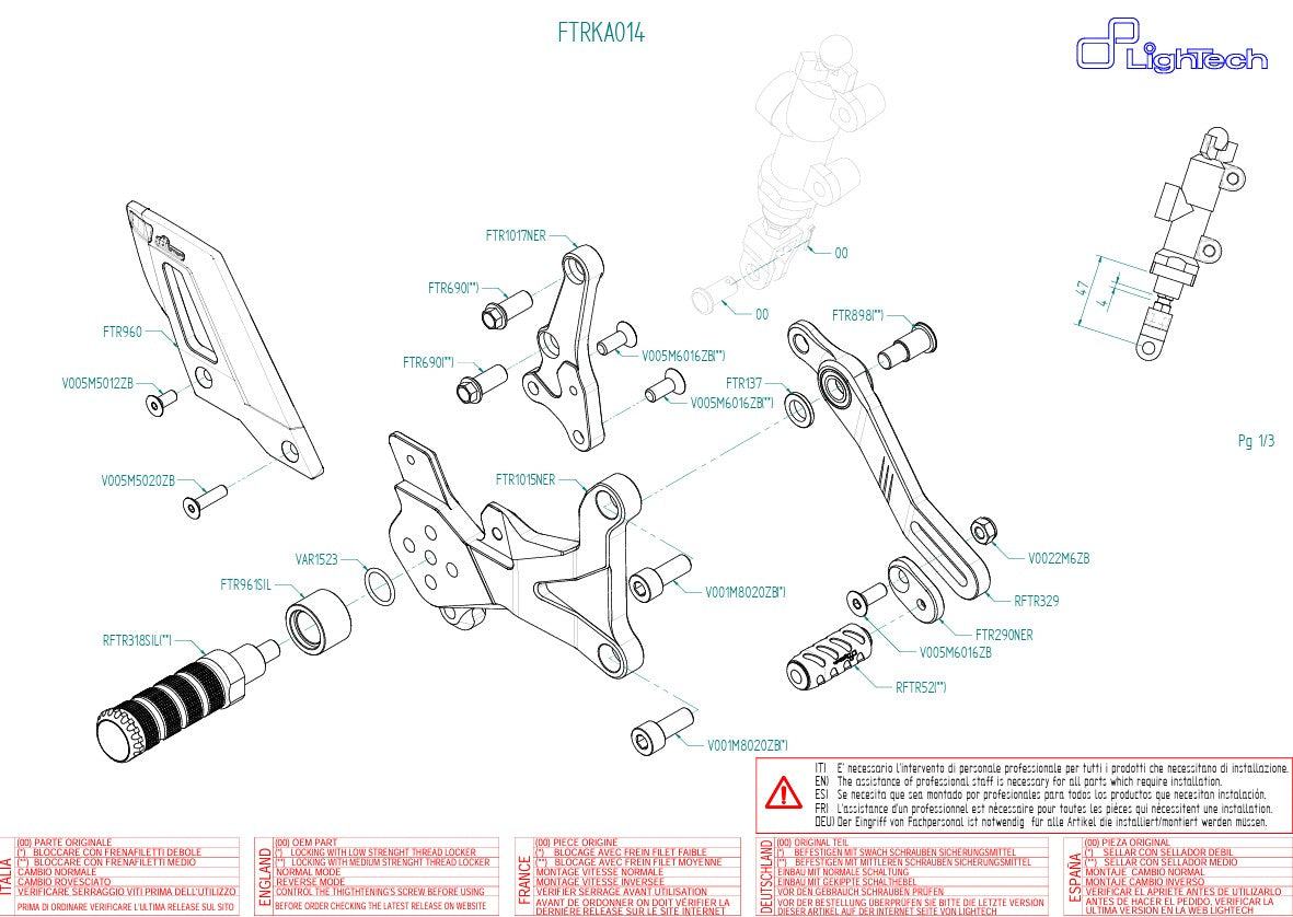 Sistema de escape Track-Use LighTech Kawasaki ZX-4 RR (23-25) FTRKA014 