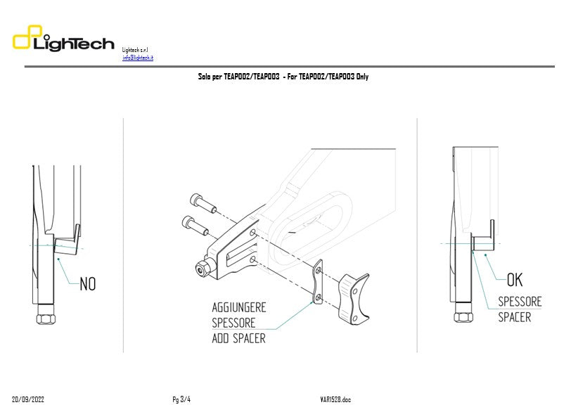 Tensionador de corrente LighTech Suzuki GSX-R 600 & 750 (11-16) TESU004 
