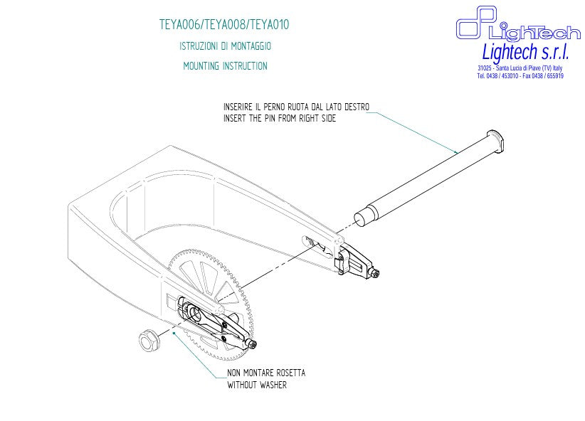 Tensionador de corrente LighTech Yamaha R6 RJ27 (17-25) TEYA006 