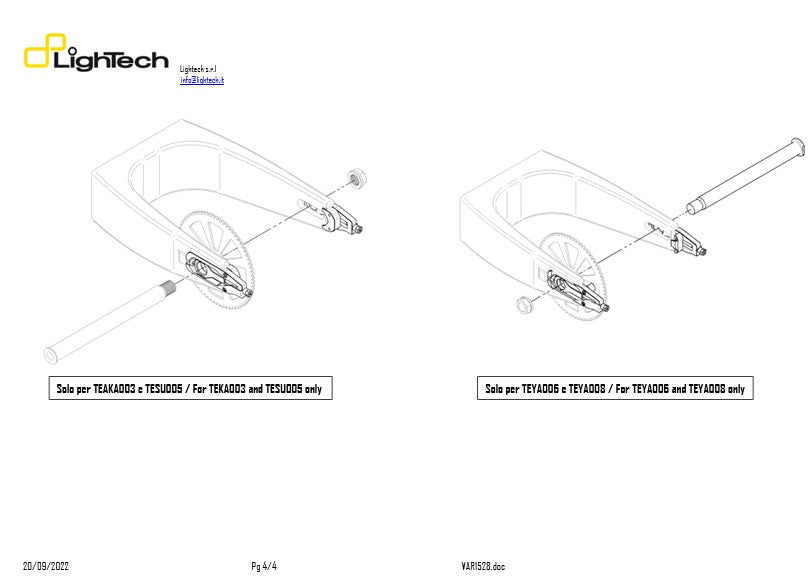 Tensionador de corrente LighTech Suzuki GSX-R 600 & 750 (11-16) TESU004 