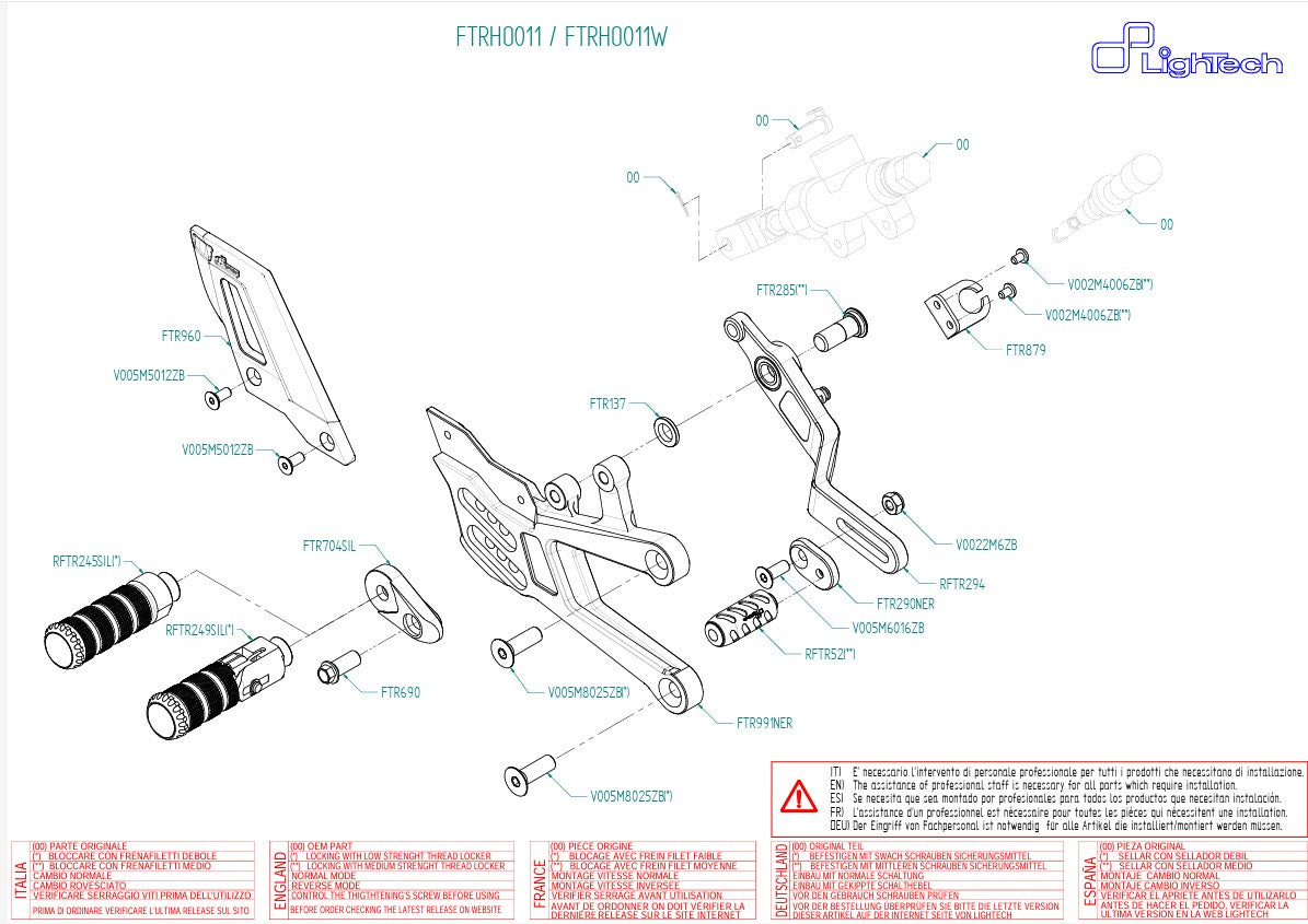 Sistema de escape LighTech Honda CBR 1000 RR-R SC82 (20-26) FTRHO011/W 