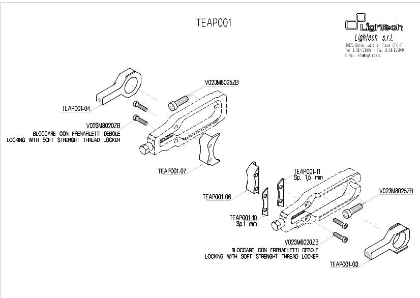 Tensionador de corrente LighTech Aprilia RSV4/Factory/R (09-14) TEAP001 