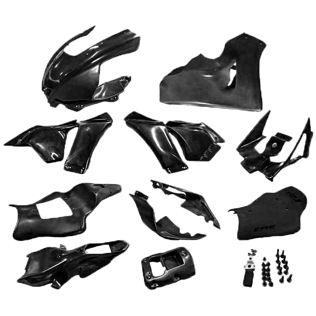 Conjunto completo de carenagem GYTR GFK preto Yamaha YZF-R1/M RN65 (20-25) GYT-R1RAC-F2 
