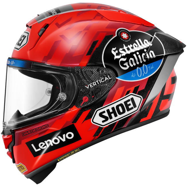 Capacete Shoei X-SPR PRO M.Marquez93 TC-1 Réplica de Marc Márquez 2025 