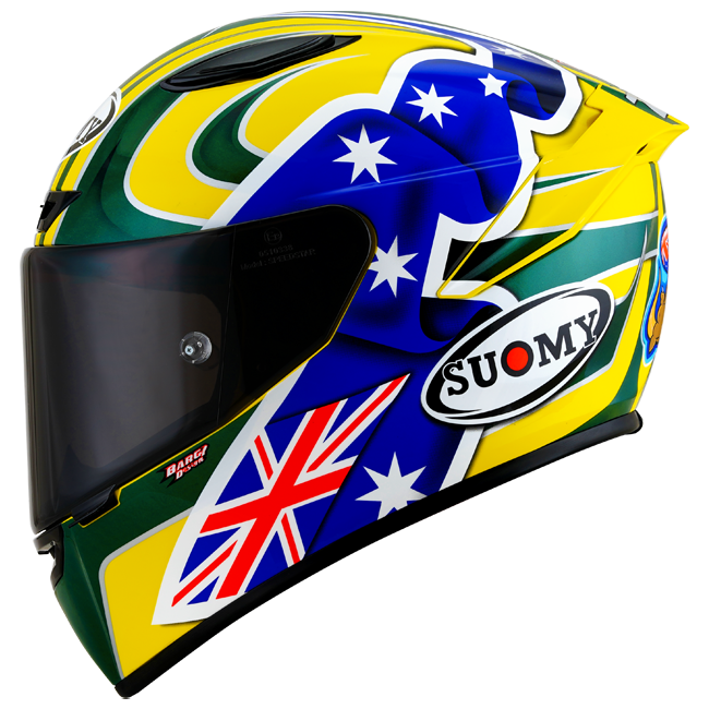 Suomy Track-1 Capacete Troy Bayliss 2005 Réplica K6T10017 