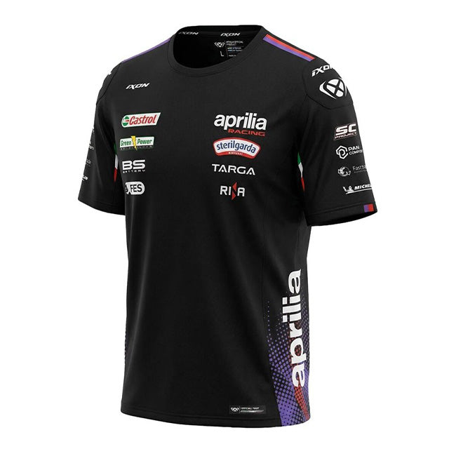 Camisola (T-Shirt) Replica da Equipa de Corridas Aprilia 2026 para Homem IXON 