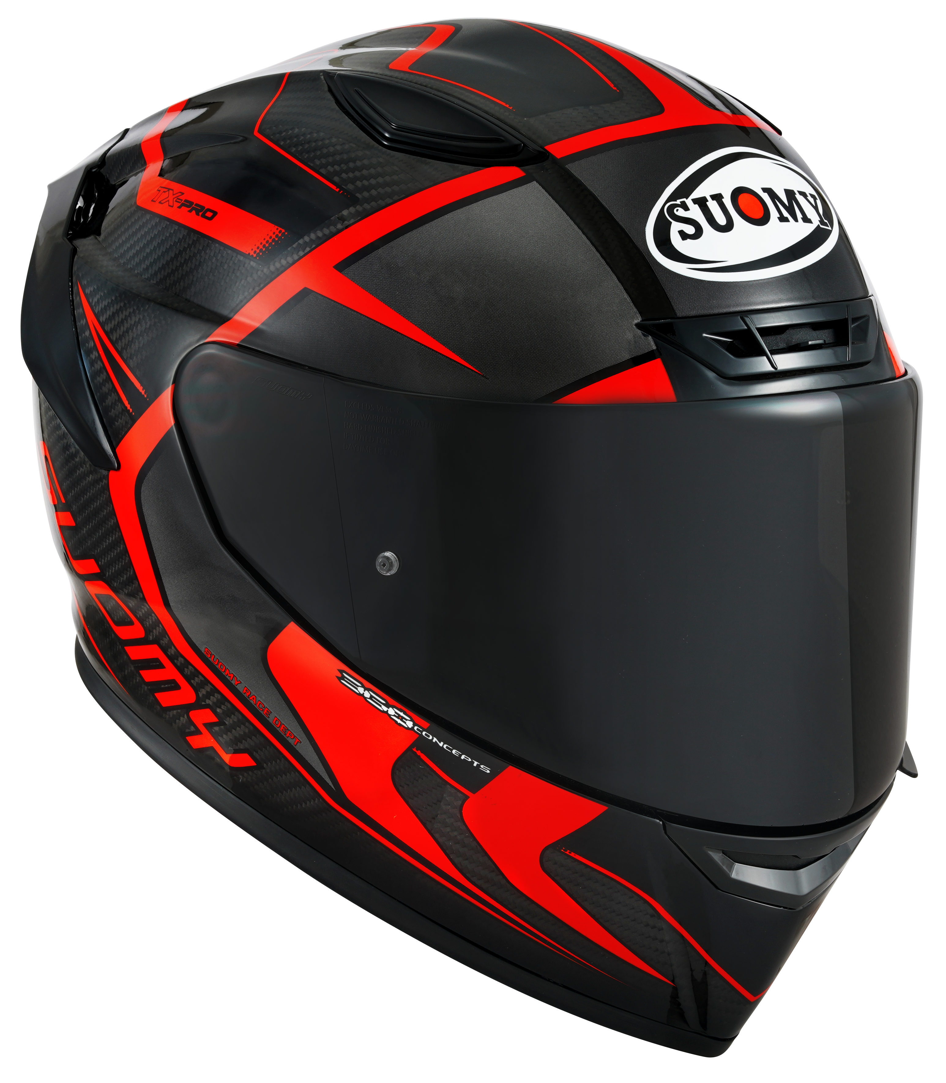Capacete Suomy TX-Pro Carbon Advance Vermelho Fluorescente K6TX0003 