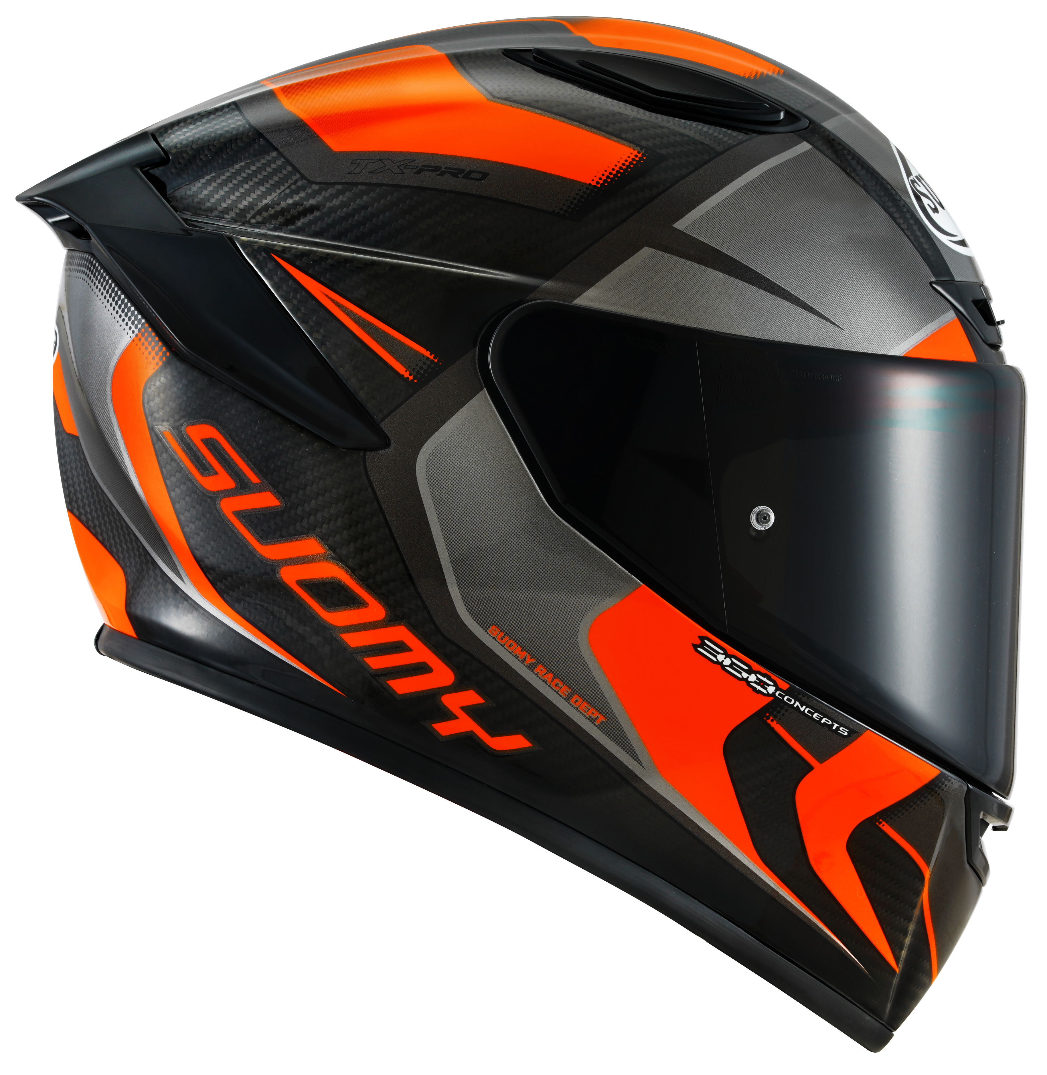 Capacete Suomy TX-Pro Carbon Advance Laranja Fluorescente K6TX0004 
