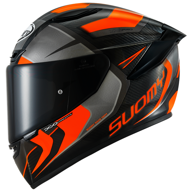 Capacete Suomy TX-Pro Carbon Advance Laranja Fluorescente K6TX0004 