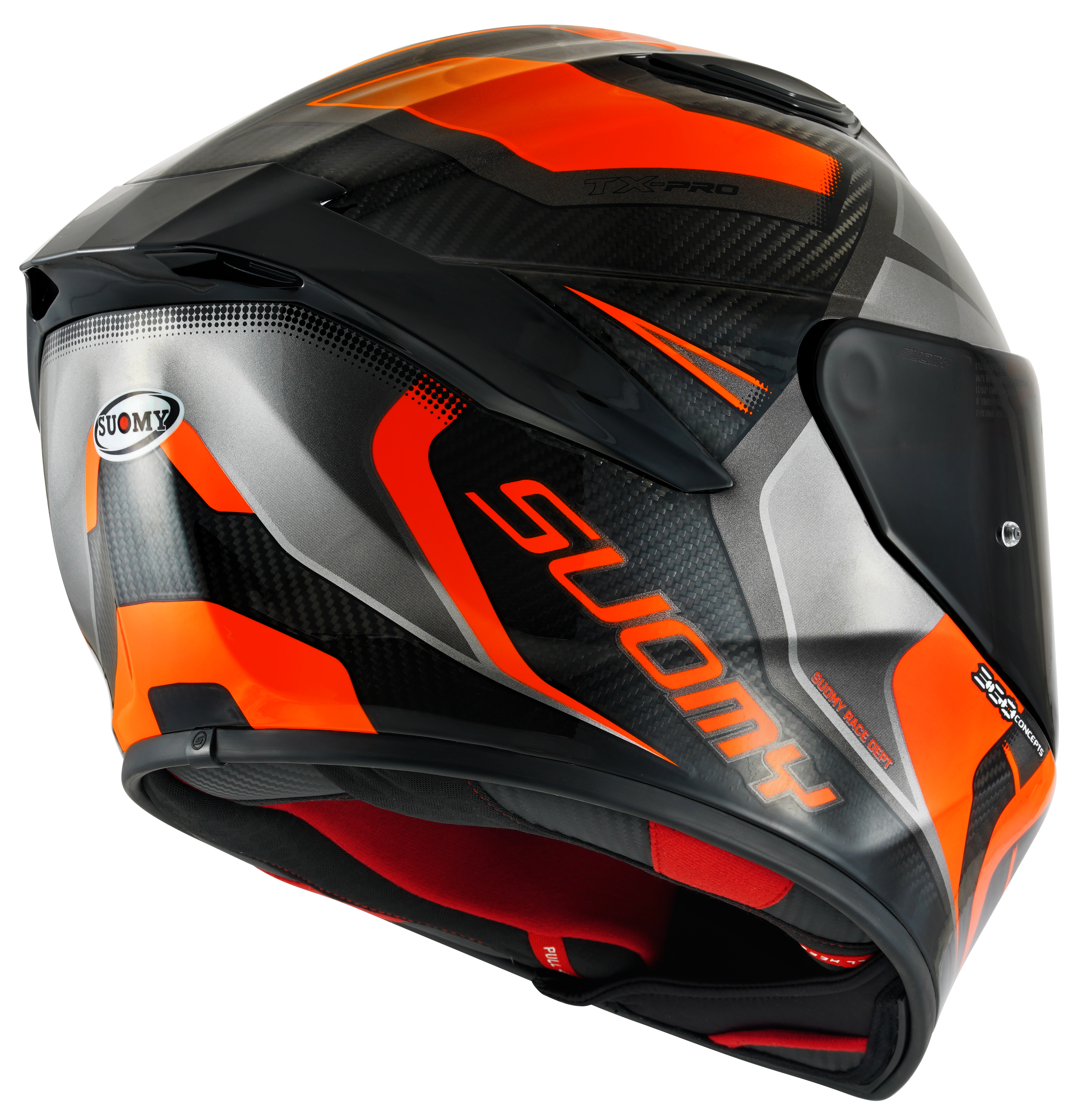 Capacete Suomy TX-Pro Carbon Advance Laranja Fluorescente K6TX0004 