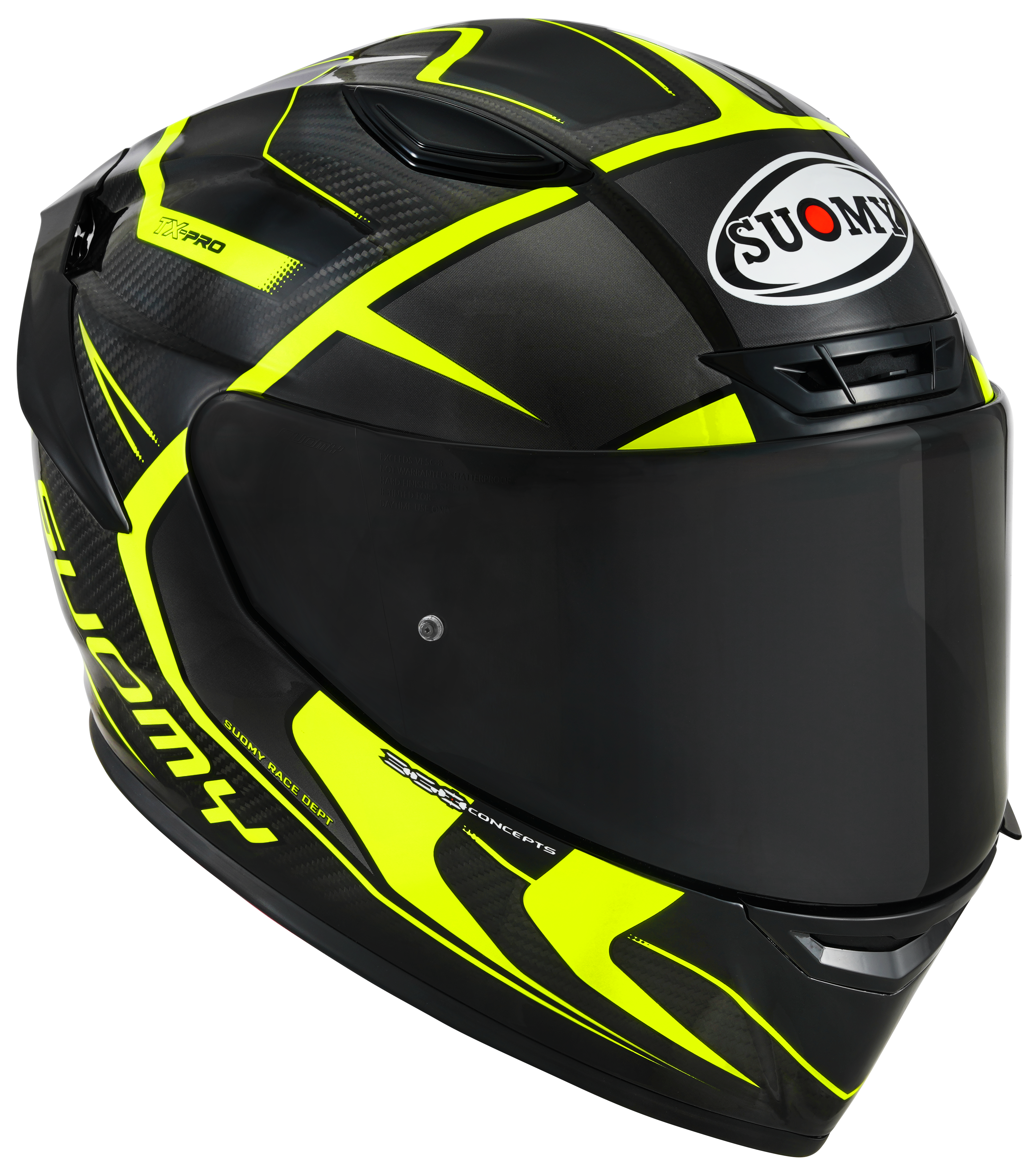 Capacete Suomy TX-Pro Carbon Advance Amarelo Fluorescente K6TX0005 