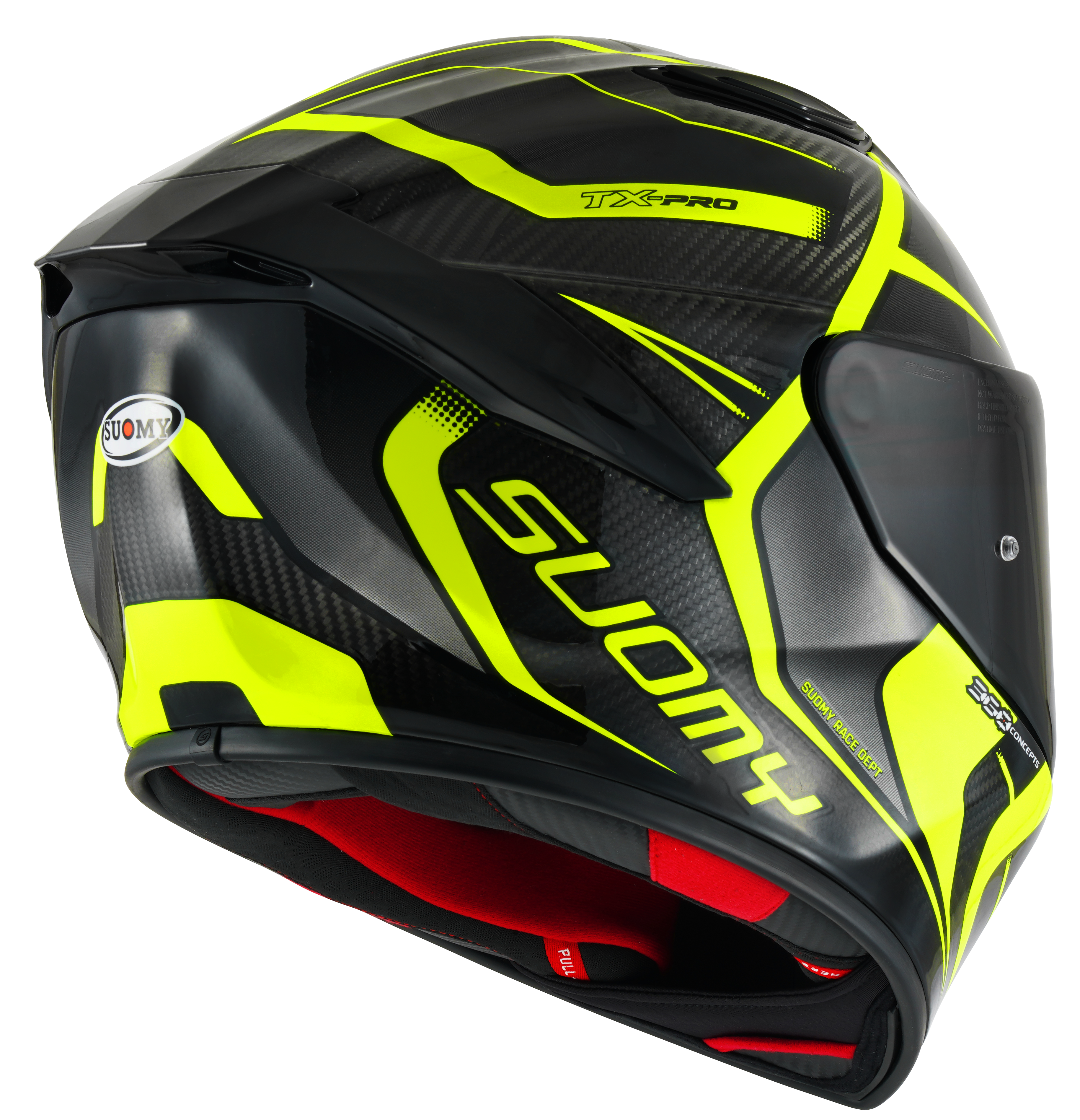 Capacete Suomy TX-Pro Carbon Advance Amarelo Fluorescente K6TX0005 