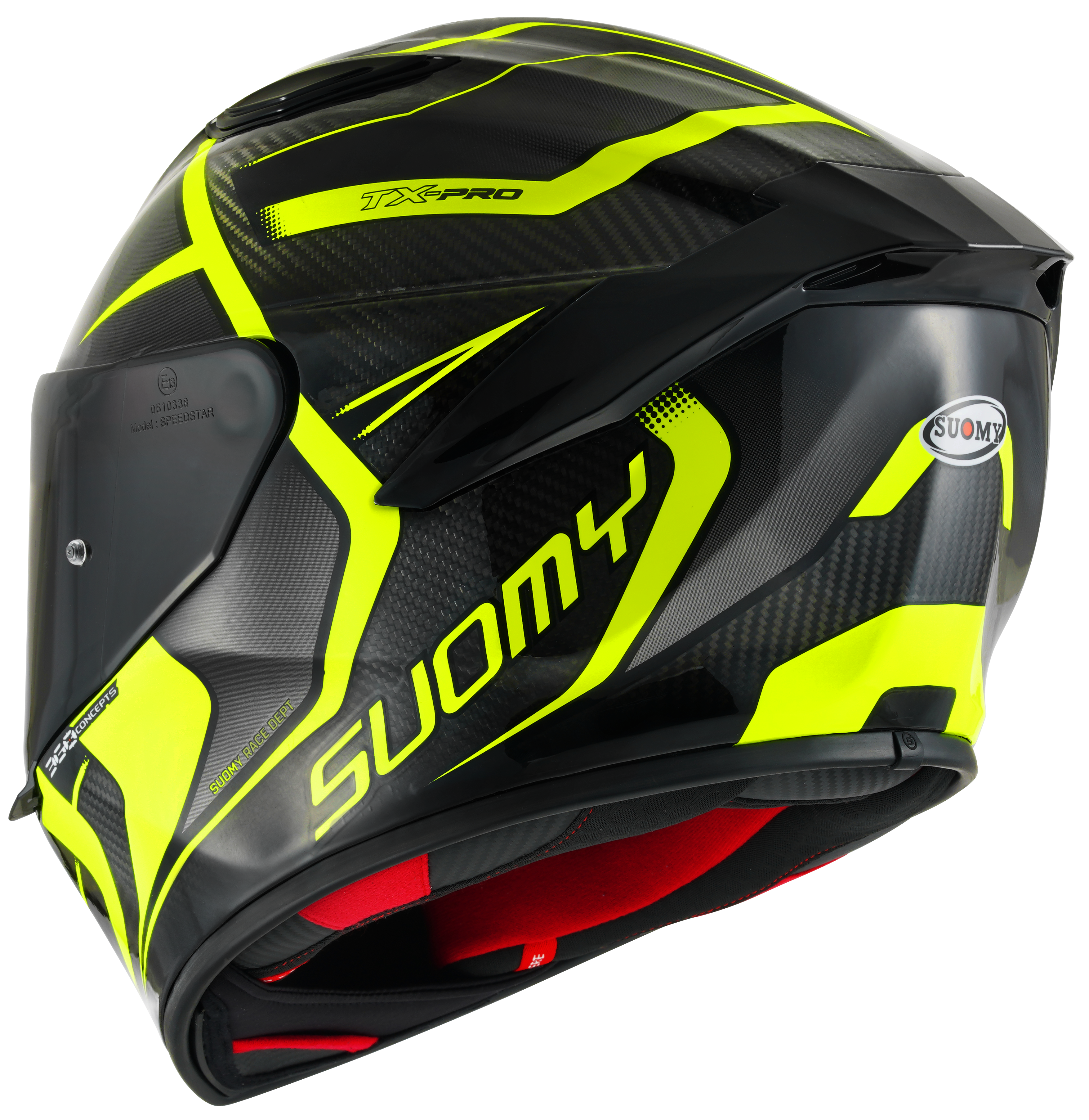 Capacete Suomy TX-Pro Carbon Advance Amarelo Fluorescente K6TX0005 