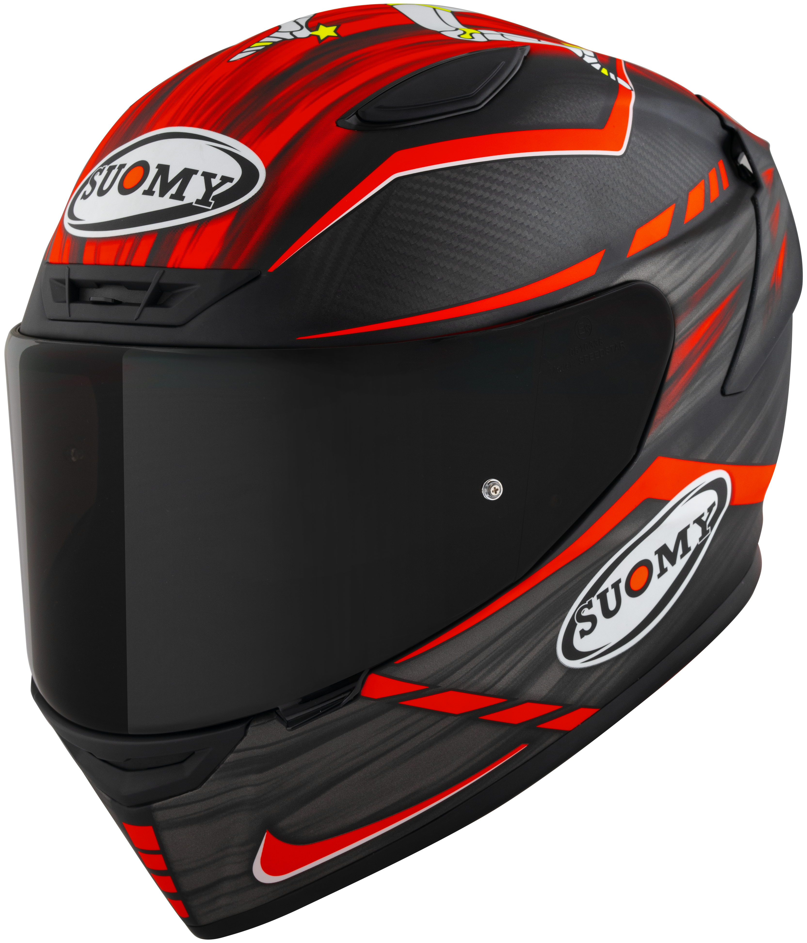 Suomy TX-Pro Capacete Carbono Johnson Replica Vermelho Fosco K6TX0010 